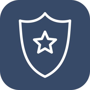 Beyaz arkaplanda vektör Kalkanı düz simgesi