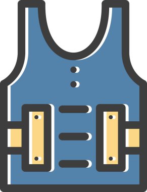 Vektör Kurşun geçirmez düz simge