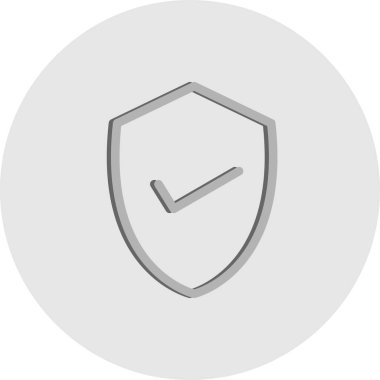 kalkan simgesi, vektör illüstrasyonu