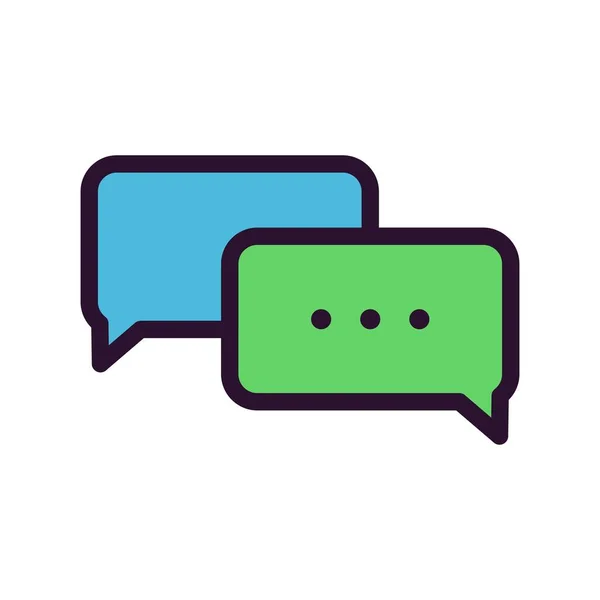 Vector Bubbles Chat Icon — Stock Vector