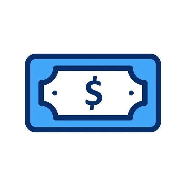 Icône Note Vectorielle Dollar — Image vectorielle