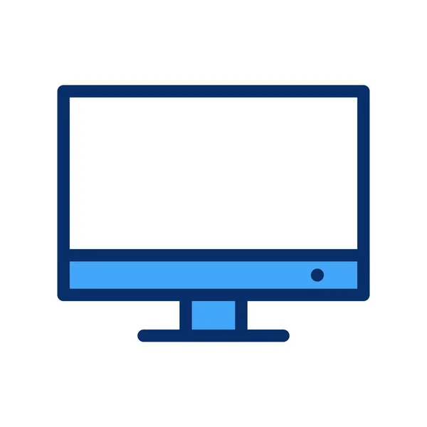 Computer Monitor Symbol Vektor Illustration — Stockvektor