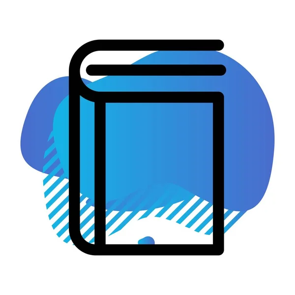 Vector Libro Icono Plano — Vector de stock