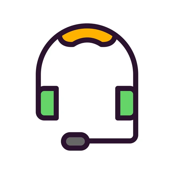 Icono Auriculares Vector Ilustración — Vector de stock