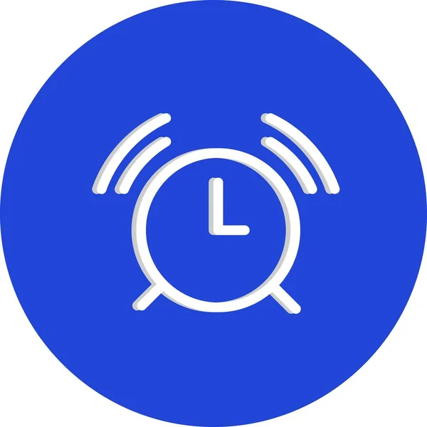 Icono Del Reloj Sobre Fondo Blanco — Vector de stock