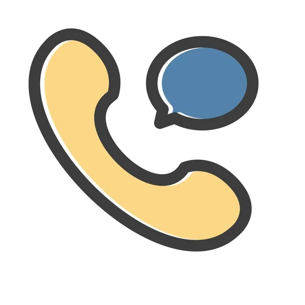 Vector Call Chat Pictogram — Stockvector