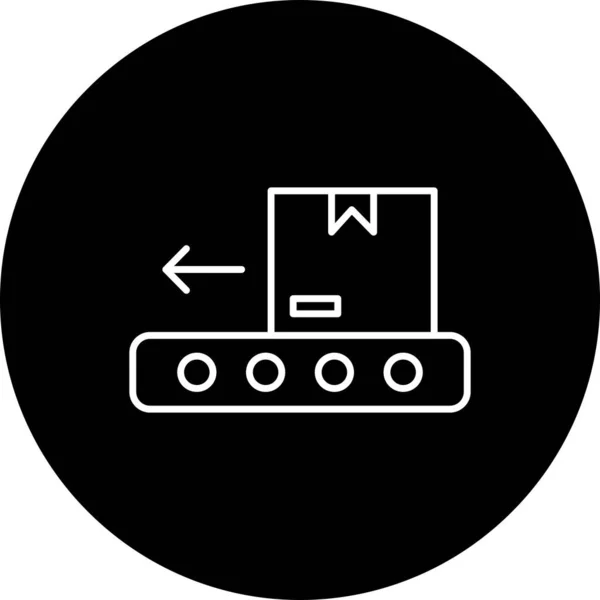 Pictogram Vectorlogistiek Transportbedrijf — Stockvector