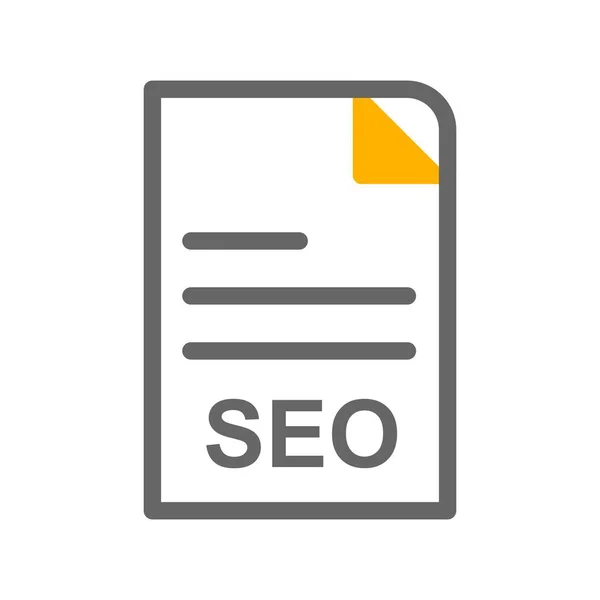 Vector Seo Bestand Pictogram — Stockvector