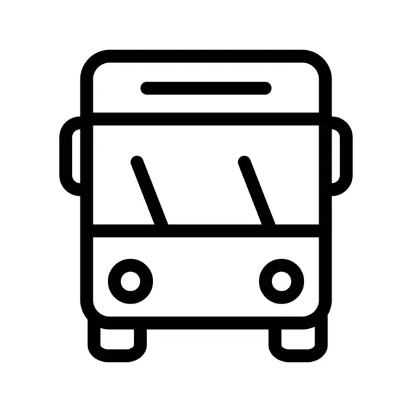 Icono Del Autobús Escolar Vector Ilustración — Vector de stock