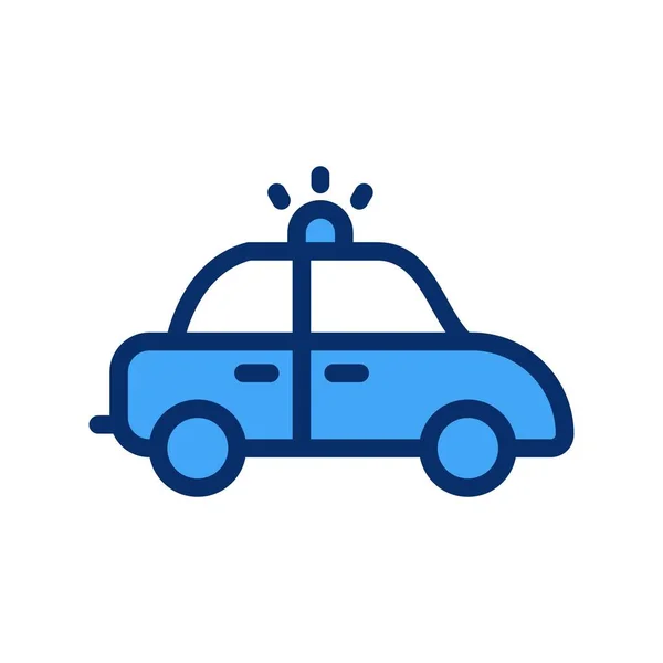 Vector Police Car Icon — Stock Vector