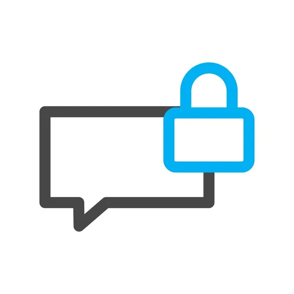 Vector Lock Mail Icon — Stock Vector