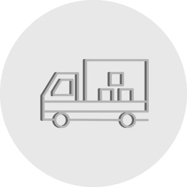 Vektor Delivery Truck Symbol — Stockvektor