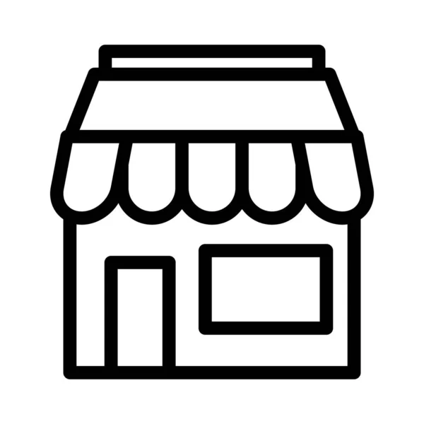 Shop Flache Vektor Symbol — Stockvektor