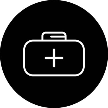  evrak çantası simgesi, basit vektör illüstrasyonu