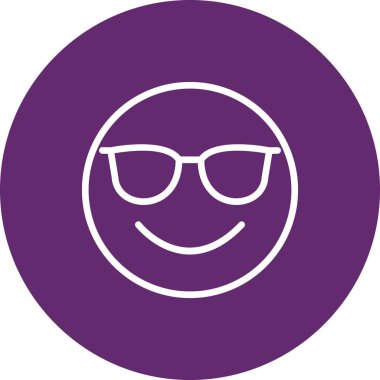 Gülümseyen bir yüzün vektör çizimi