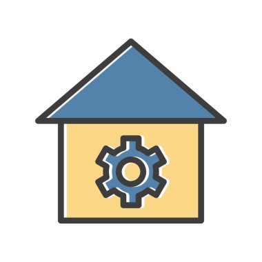 ev simgesi, vektör illüstrasyonu