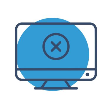 Lcd vektörü simgesi, illüstrasyon