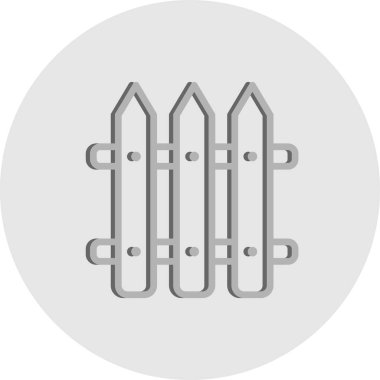 Çit simgesi. vektör illüstrasyonu