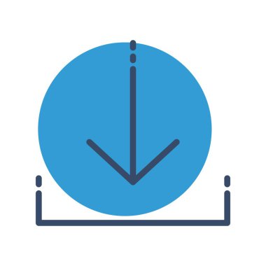 Simge indir, basit vektör illüstrasyonu