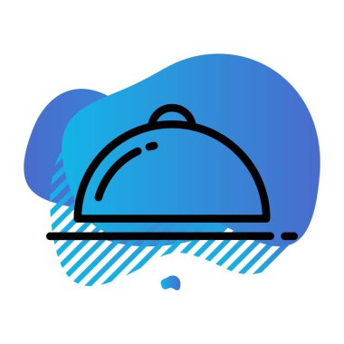 Gıda simgesinin vektör illüstrasyonu