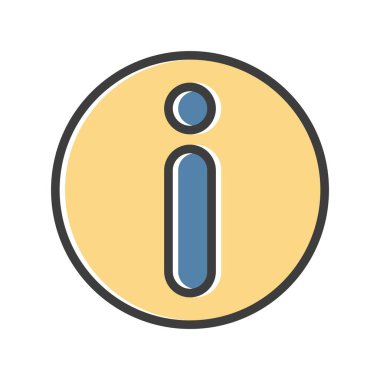  bilgi simgesi, basit vektör illüstrasyonu