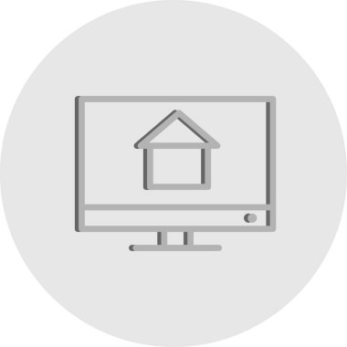 Ev simgesi vektör illüstrasyonu