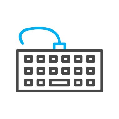 Bilgisayar klavyesi simgesi. vektör illüstrasyonu