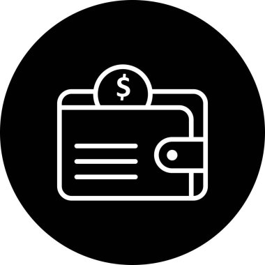 Dolar işareti vektör simgesi