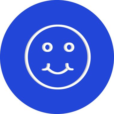  Şirin yüz simgesi, basit vektör illüstrasyonu