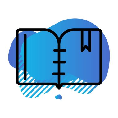 Eğitim ikonunun vektör illüstrasyonu, okul kavramı 