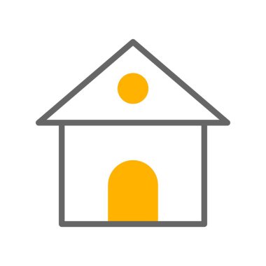 Ev ikonu. vektör illüstrasyonu