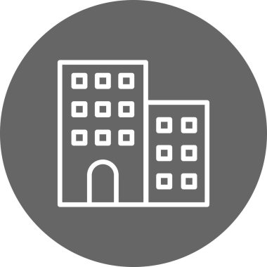 vektör simgesi oluşturuyorum. Ofis işareti. mimari sembolü