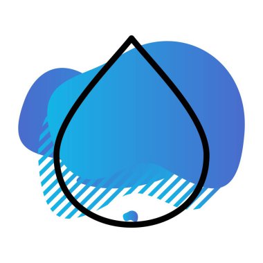 Mavi renkli su damlası