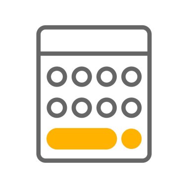 vektör Hesaplayıcı simgesi, basit vektör illüstrasyonu