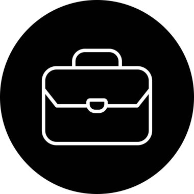  evrak çantası simgesi, basit vektör illüstrasyonu