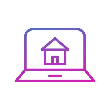 Ev simgesinin vektör illüstrasyonu