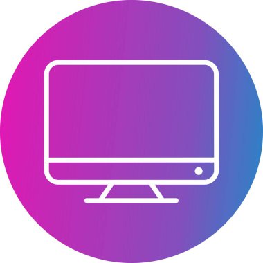 Lcd vektörü simgesi, illüstrasyon