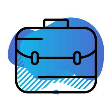  evrak çantası simgesi, basit vektör illüstrasyonu