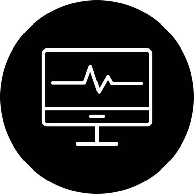 Lcd vektörü simgesi, illüstrasyon