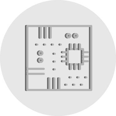 Bilgisayar donanımının vektör illüstrasyonu, dijital kavram