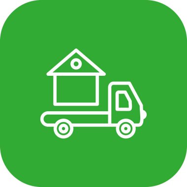 Vektör Teslimat Van ico