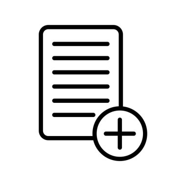 vektör Belgesi simgesi, basit vektör illüstrasyonu