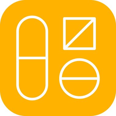 Tıbbi ikonun vektör yanılsaması, tıp konsepti 