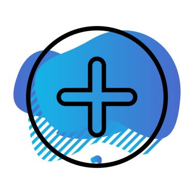 tıbbi logo simgesi vektör illüstrasyonu