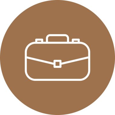  evrak çantası simgesi, basit vektör illüstrasyonu