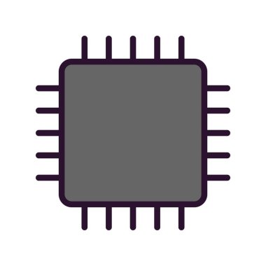 Vektör yonga simgesi, illüstrasyon