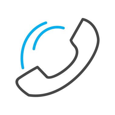  telefon simgesi, basit vektör illüstrasyonu