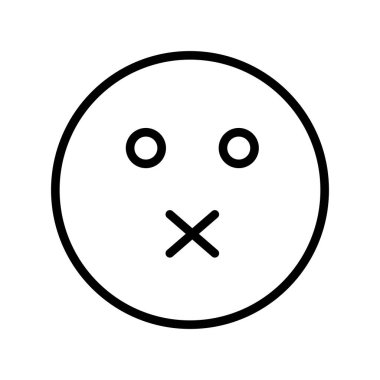 yüz simgesi simgesi. vektör illüstrasyonu