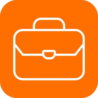  evrak çantası simgesi, basit vektör illüstrasyonu