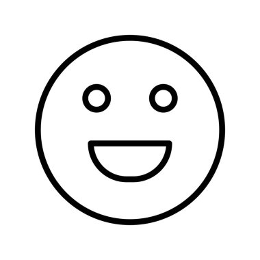 gülen yüz simgesi, vektör illüstrasyonu